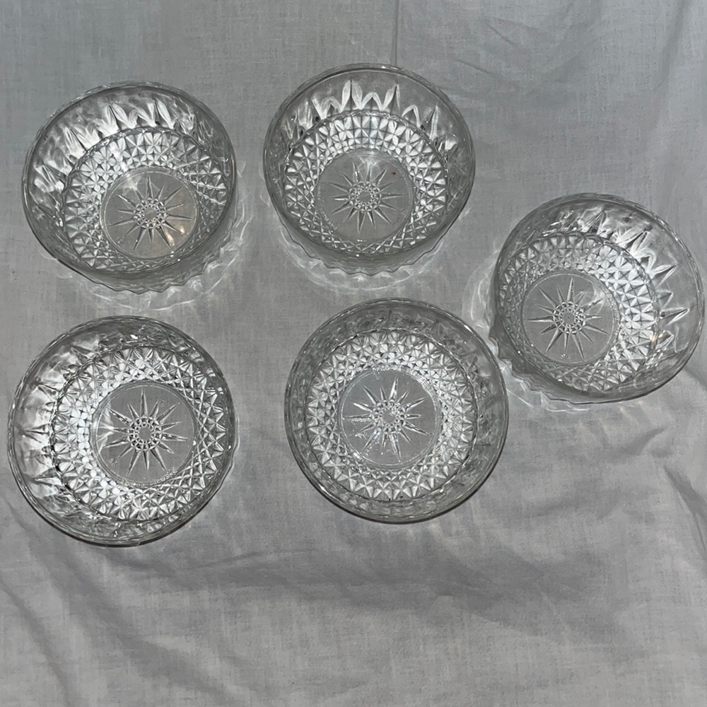 Glass bowls 1  1/4 cup